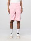 Palm Angels Logo Printed Track Shorts In Pink
