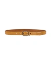 Dolce & Gabbana Leather Belt In Ocher