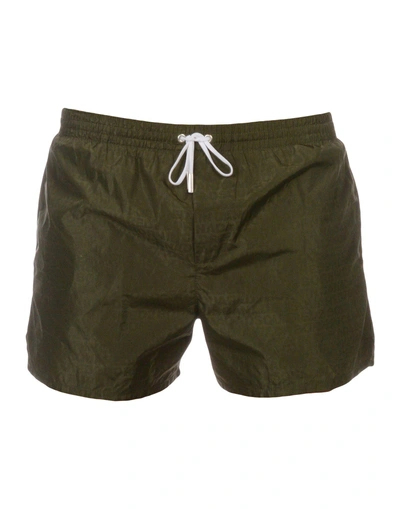 Dsquared2 平角泳裤 In Military Green