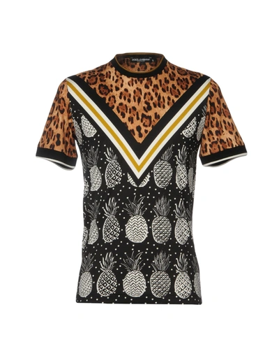Dolce & Gabbana T-shirts In Brown