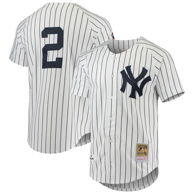 Mitchell & Ness Derek Jeter White New York Yankees 1997 Cooperstown Collection Authentic Jersey