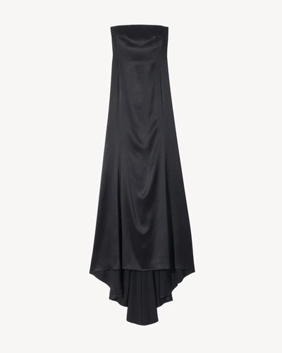 Nili Lotan Esmee Silk Strapless Gown In Black