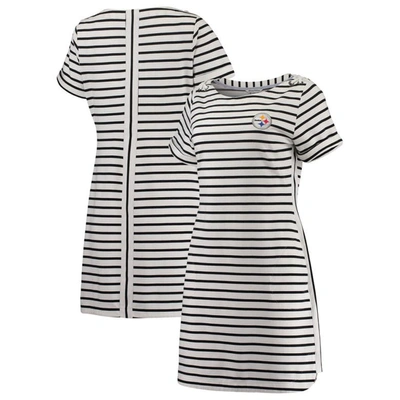 Tommy Bahama White Pittsburgh Steelers Tri-blend Jovanna Striped Dress