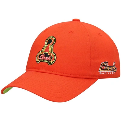 Mitchell & Ness Men's  Orange San Jose Clash Adjustable Hat