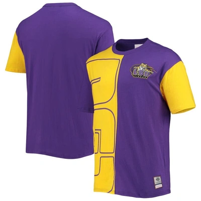 Mitchell & Ness Men's  Purple, Gold Lsu Tigers Play By Play 2.0 T-shirt In Purple,gold