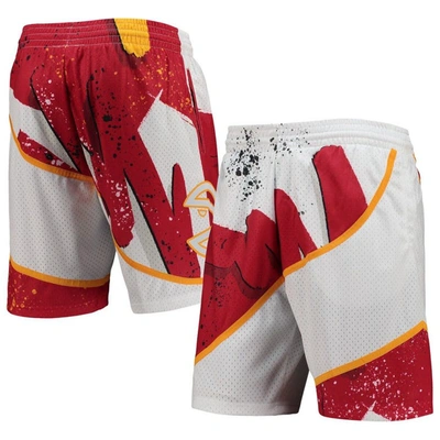 Mitchell & Ness Men's  White Atlanta Hawks Hardwood Classics 1986 Hyper Hoops Swingman Shorts