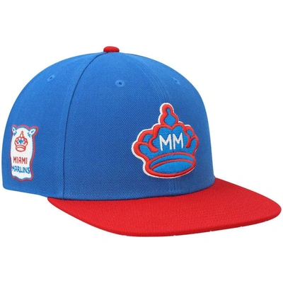 47 ' Blue Miami Marlins 2021 City Connect Captain Snapback Hat