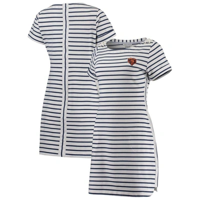 Tommy Bahama White Chicago Bears Tri-blend Jovanna Striped Dress