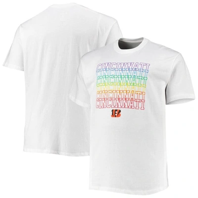 Fanatics Men's  White Cincinnati Bengals Big And Tall City Pride T-shirt