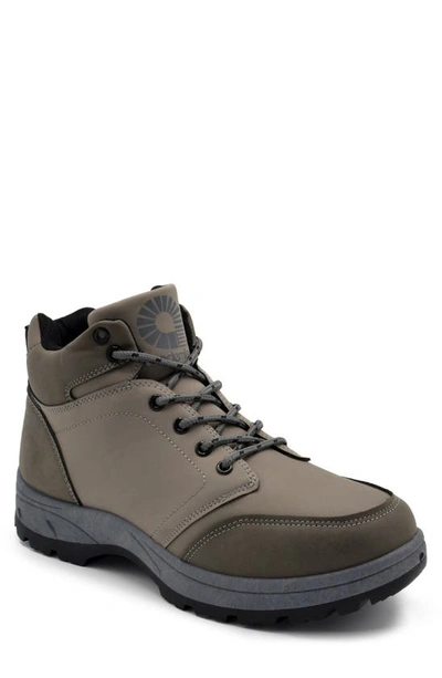 Akademiks Athletic Lace-up Hiking Boot In Grey