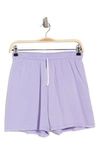Bella+canvas Cutoff Sweat Shorts In Dark Lavender