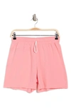 Bella+canvas Cutoff Sweat Shorts In Artificial Strawberry