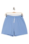 Bella+canvas Cutoff Sweat Shorts In Lavender Blue