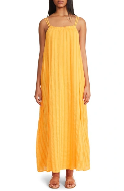 Bb Dakota By Steve Madden Flowget About It Stripe Cotton Midi Dress In Radiant Yellow