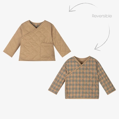 Burberry Baby Beige Reversible Jacket