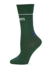 Vetements Lurex Logo Socks In Green