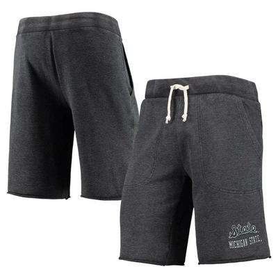 Alternative Apparel Heathered Black  Michigan State Spartans Victory Lounge Shorts