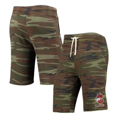 Alternative Apparel Camo  Clemson Tigers Victory Lounge Shorts