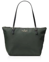 Kate Spade New York Watson Lane Maya Nylon Tote In Evergreen/silver