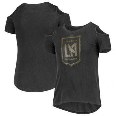 5th And Ocean By New Era Kids' Girls Youth 5th & Ocean By New Era Black Lafc Cold Shoulder T-shirt