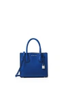 Michael Michael Kors Studio Mercer Medium Leather Messenger In Electric Blue/silver