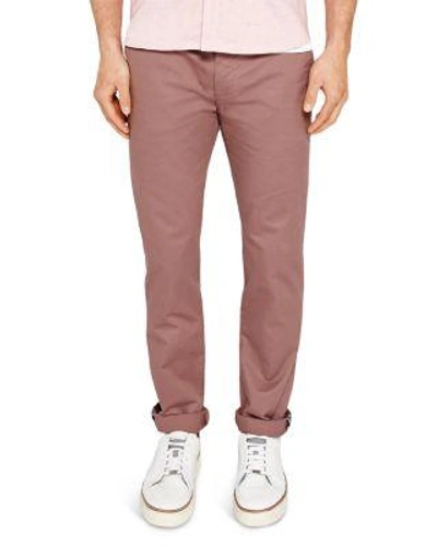 Ted Baker Procor Slim Fit Chinos In Pink