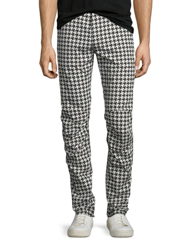 G-star Powel Houndstooth Tapered Jeans In Milk/black Ao