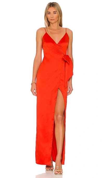 Lovers & Friends The Mackenzie Gown In Red