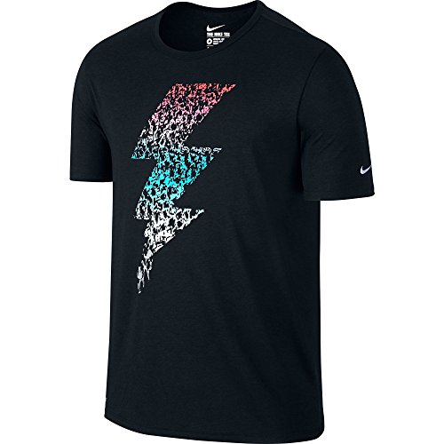 Nike Men's Run Flash T-shirt Black/hyper Orange 717040-010 | ModeSens