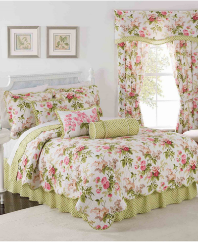 Waverly Emma's Garden 4 Piece Quilt Set, King In Blossom