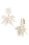 Lele Sadoughi Daffodil Statement Clip-on Earrings In Canary Yellow