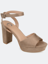 Journee Collection Nairri Platform Sandal In Brown