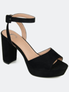 Journee Collection Nairri Platform Sandal In Black