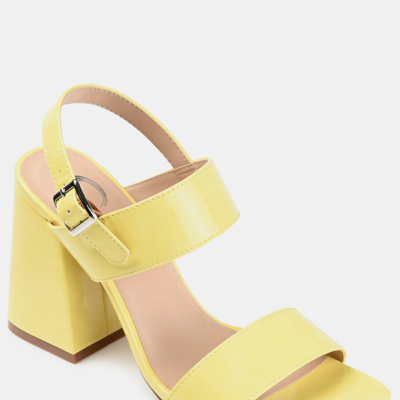 Journee Collection Adras Pump In Yellow