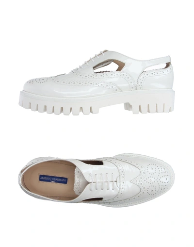 Alberto Guardiani Laced Shoes In White