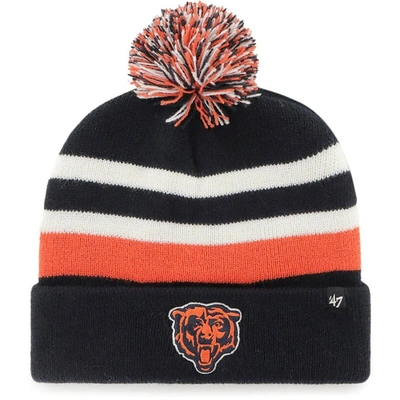 47 ' Navy Chicago Bears State Line Cuffed Knit Hat With Pom
