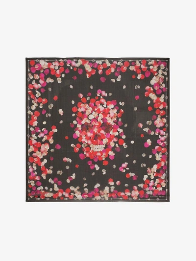 Alexander Mcqueen Seidenfoulard „petal Skull“