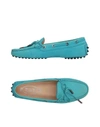 Tod's Loafers In Turquoise