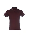 Fred Perry Polo Shirts In Maroon