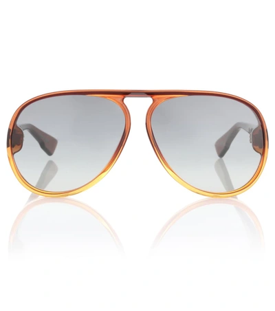 Dior Lia Aviator Sunglasses In Brown