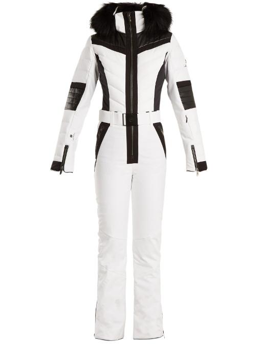 Lacroix - Shine Fur Trimmed Bi Colour Technical Ski Suit - Womens ...