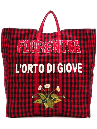Gucci Florentina Tote Bag In Red
