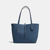 Coach Market Leather Shopper In Blue