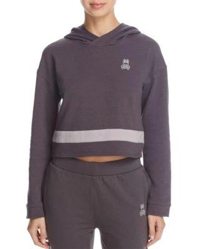 Psycho Bunny Comfy Lounge Hoodie In Forged Iron
