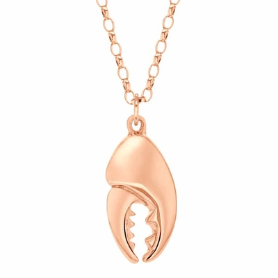 True Rocks Large Crab Claw Necklace Rose Gold