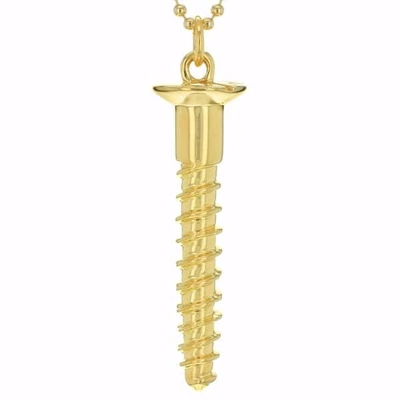 True Rocks Large Screw Necklace Yellow Gold