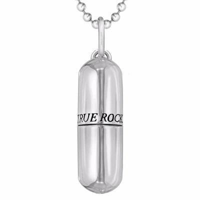 True Rocks Sterling Silver Small Pill Pendant