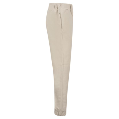 Fabiana Filippi Wool, Silk And Cashmere Blend Jogging Trousers In Sand