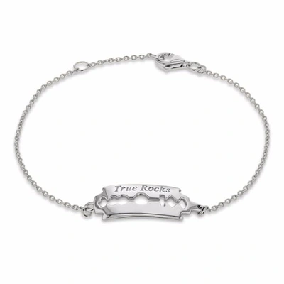 True Rocks Razorblade Bracelet Silver