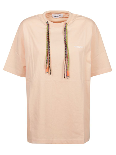 Ambush Multicord Crewneck T-shirt In Peach